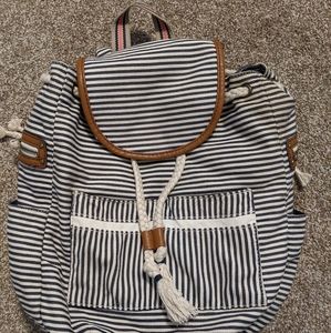 Striped Backpack